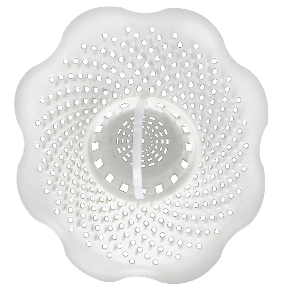 Book Cover Danco 10306, Tub/Drain Protector Hair Cather and Strainer, Hair Drain Clog Prevention Drain Snake, Snare and Auger Bathtub - In-drain