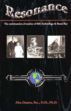 Book Cover Resonance: The Continuation of Studies of Rife Technology and Beam Ray