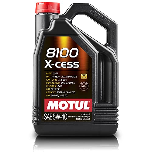 Motul 102870 8100 X-cess engine oil, 5 W-40, 5 L