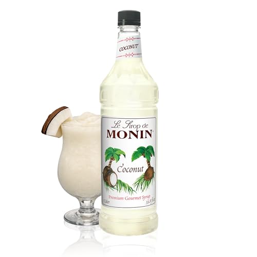 Monin Flavored Syrup, Coconut, 33.8-Ounce Plastic Bottle (1 liter) by Monin