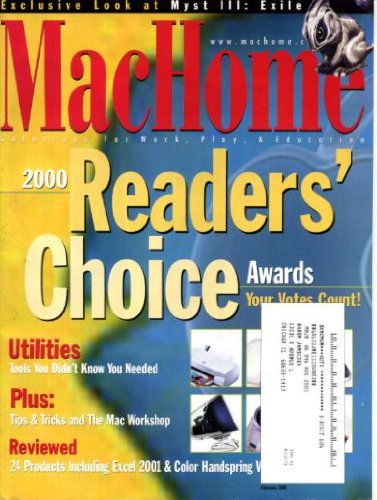 MacHome February 2001 Reader's Choice Awards, Myst III: Exile, Utilities: The Ultimate Guide