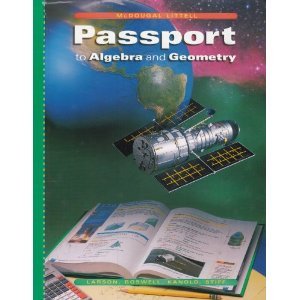 Passport to Algebra and Geometry Grade 8 byMcdougal