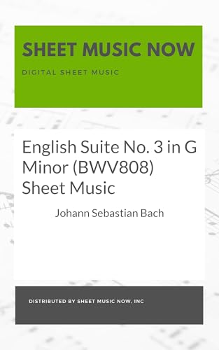 English Suite No. 3 in G Minor (BWV808)