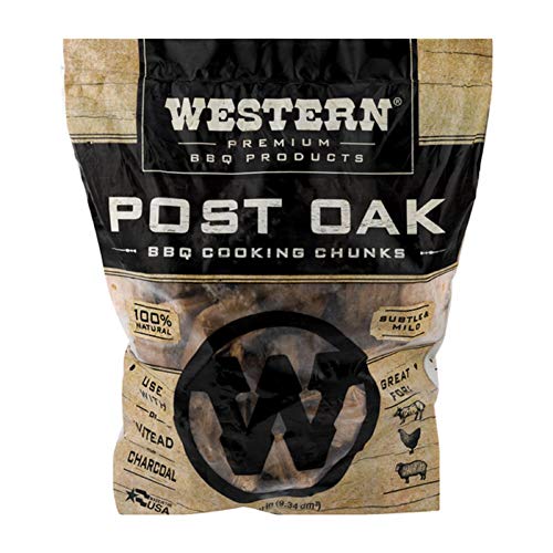 Book Cover Western Premium BBQ Products Post Oak BBQ Cooking Chunks, 570 cu in