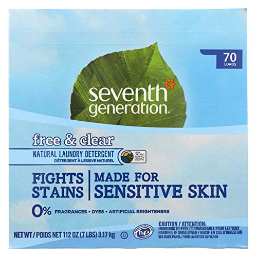 Seventh Generation Free and Clear Natural Laundry Detergent Powder, 112 Ounce - 4 per case.
