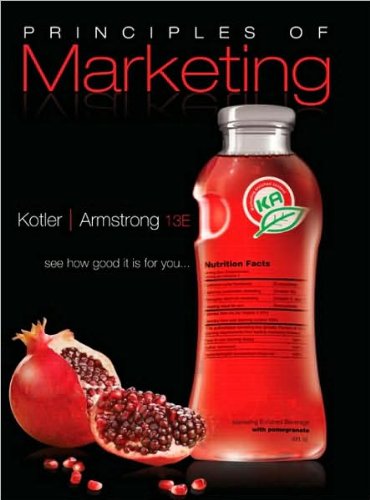by Philip Kotler, by Gary Armstrong Principles of Marketing (13th Edition)(text only)[Hardcover]2009