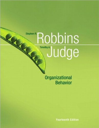 by Stephen P. Robbins, by Timothy A. Judge Organizational Behavior (14th Edition) (MyManagementLab Series)(text only)[Hardcover]2010