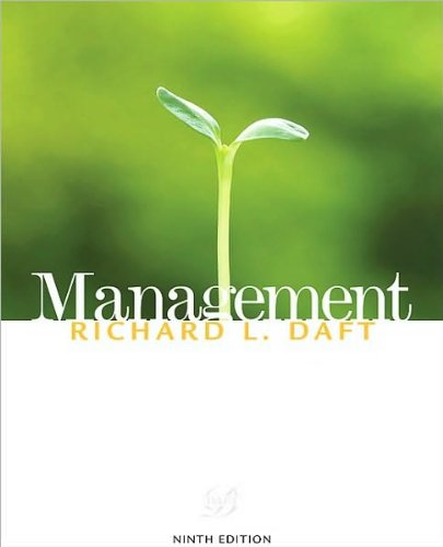 by Richard L. Daft Management(text only)9th (Ninth) edition[Hardcover]2009
