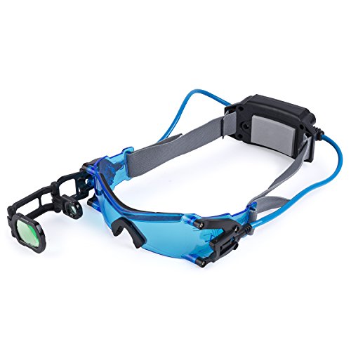 Book Cover Spy Gear Spy Night Goggles - Features Lighted Blue Lenses, Retractable Scope, Adjustable Head Strap