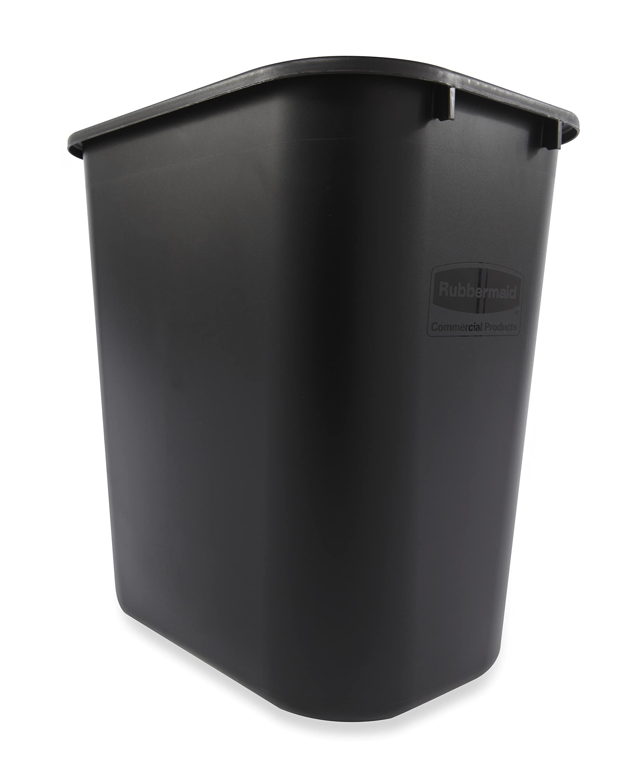 Rubbermaid Commercial Products 28QT/7 GAL Wastebasket Trash Container, for Home/Office/Under Desk, Black (FG295600BLA) 7 Gallons Black 1