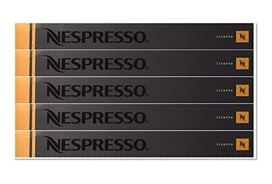 Book Cover Nespresso OriginalLine Capsules: Livanto, 50 Count - ''NOT compatible with Vertuoline''