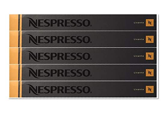 Nespresso OriginalLine Capsules: Livanto, 50 Count - ''NOT compatible with Vertuoline''