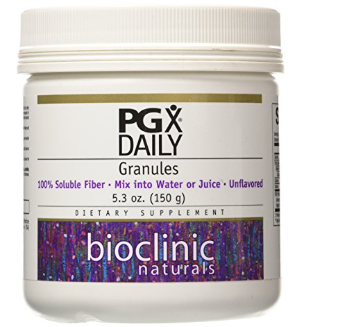Book Cover PGX-Daily-Granules-Fiber-Unflavored-5.3-oz-150-Grams-by-Bioclinic-Naturals
