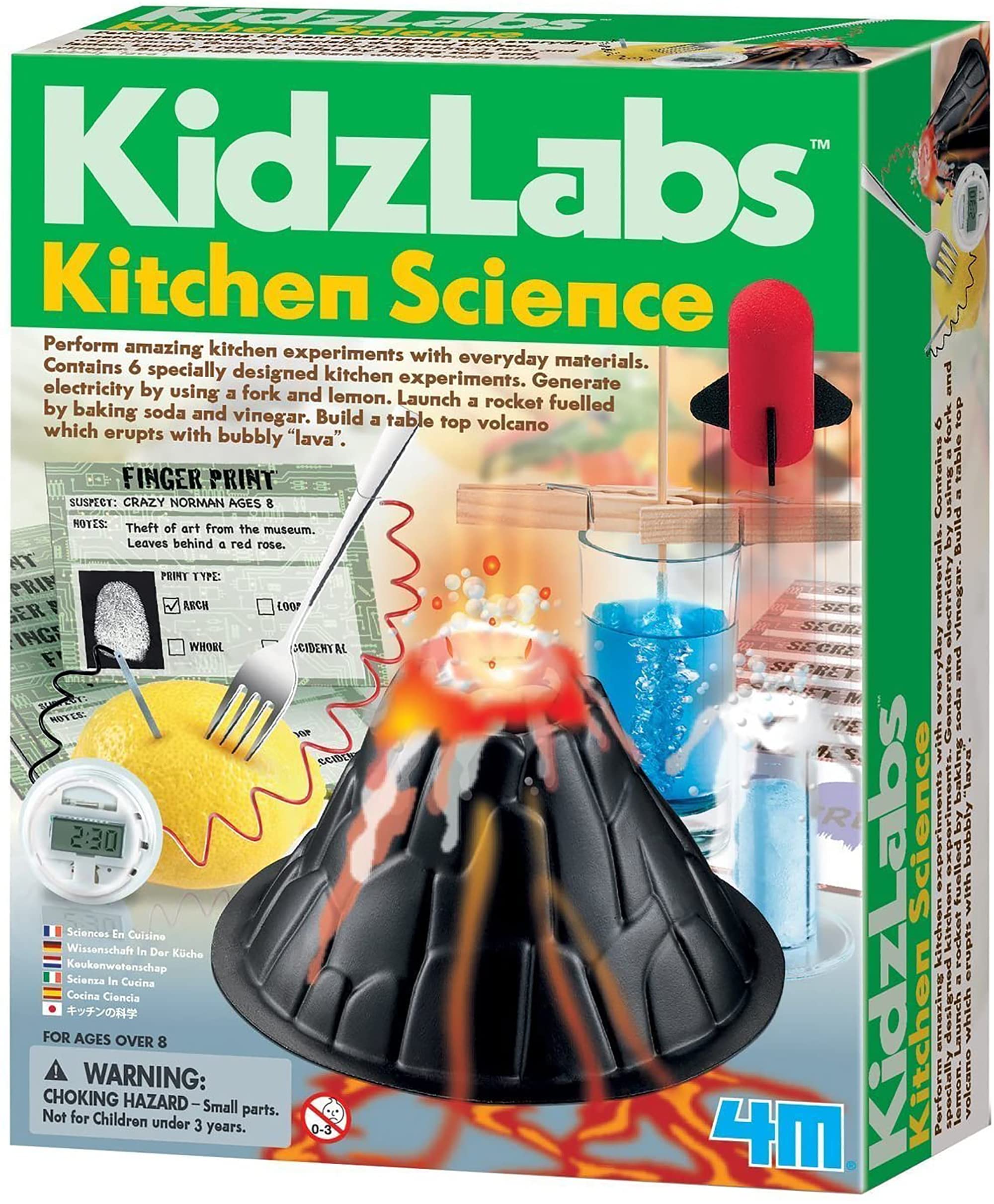 Book Cover 4M Kitchen Science Kit - DIY Chemistry Experiment Lab Stem Toys Gift for Kids & Teens, Boys & Girls (3806)