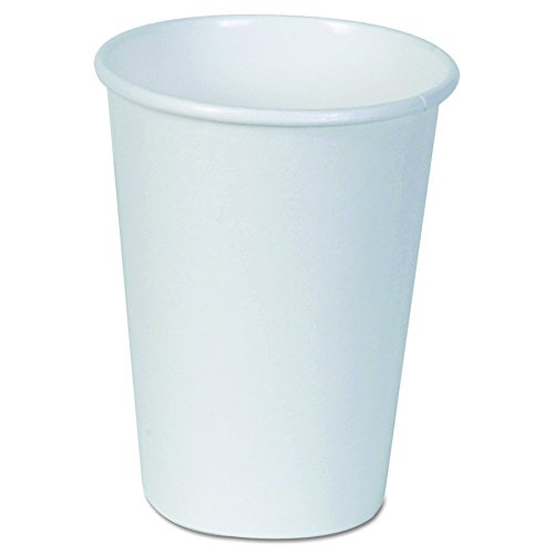 Book Cover Dixie 12 oz. Paper Hot Coffee Cup by GP PRO (Georgia-Pacific), White, 2342W, 1,000 Count (50 Cups Per Sleeve, 20 Sleeves Per Case)