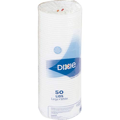 Book Cover Dixie 10-20 oz. Dome Hot Coffee Cup Lid by GP PRO (Georgia-Pacific), White, 9542500DX,Â 500 Count (10 sleeves of 50 lids)