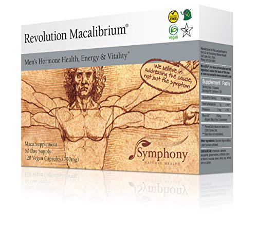 Book Cover Revolution Macalibrium - Natural Concentrated Gelatinized Maca Supplement to Support Men's Hormone Health, Energy, Strength, Power, and Reproductive Health -120 Vegan Capsules (60 Day Supply)