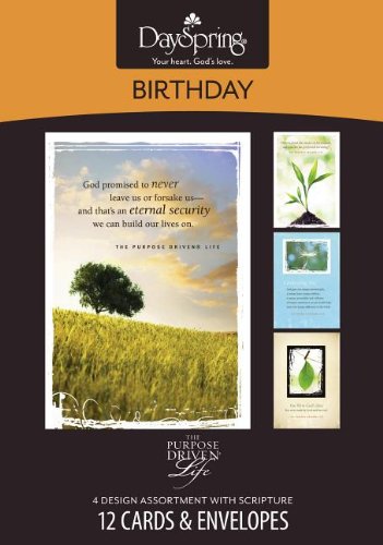 Boxed Gift Cards Birthday/Encour-Purpose Driven Life (12 Pack)