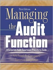 Managing the Audit Function 3th (third) edition Text Only