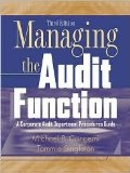 Managing the Audit Function 3th (third) edition Text Only