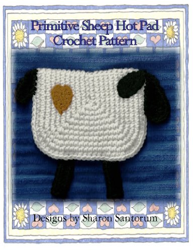 Primitive Sheep Hot Pad Crochet Pattern