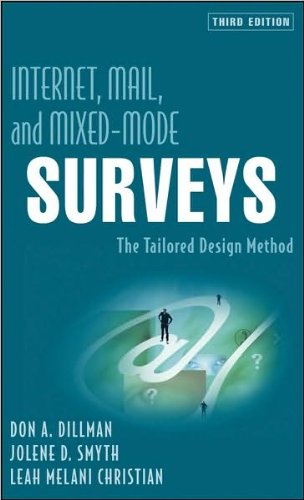 Internet, Mail, and Mixed-Mode Surveys (text only) 3rd (Third) edition by D. A. Dillman,J. D. Smyth,L. M. Christian