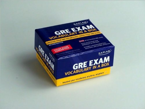Kaplan GRE Exam Vocabulary in a Box (text only) 2nd(Second) edition by Kaplan