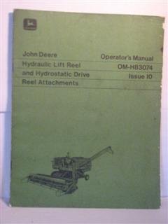 John Deere Hydraulic lift reel and hydrostatic drive reel attachments operators manual by John Deere