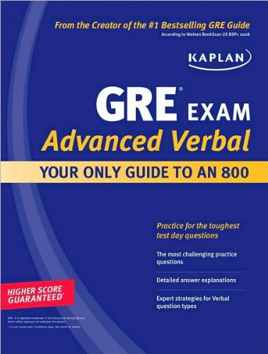 Kaplan GRE Exam Advanced Verbal (text only) Original edition by Kaplan