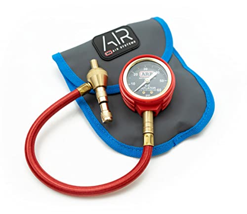 Book Cover ARB ARB600 E-Z Deflator Kit 10-60 PSI 0-4 BAR Tire Pressure Gauge Rapid Air Down for Offroad Include Recovery Gear Pouch