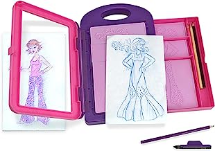 Book Cover Melissa & Doug Fashion Design Activity Kit (Arts & Crafts, 9 Double-Sided Rubbing Plates, 4 Pencils, Crayon, 16 Pieces)
