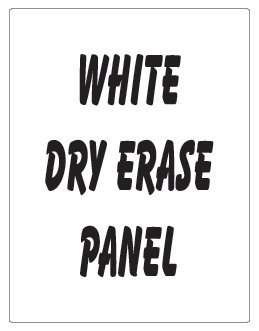 NEOPlex 24" x 36" White Dry Erase Replacement Panel for Sidewalk Sandwich Board A-frame Signs