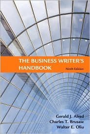 The Business Writer's Handbook 9th (nineth) edition Text Only