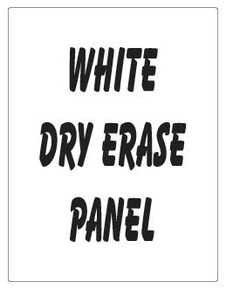 NEOPlex 24" x 36" White Dry Erase Replacement Panel for Sidewalk Sandwich Board A-frame Signs