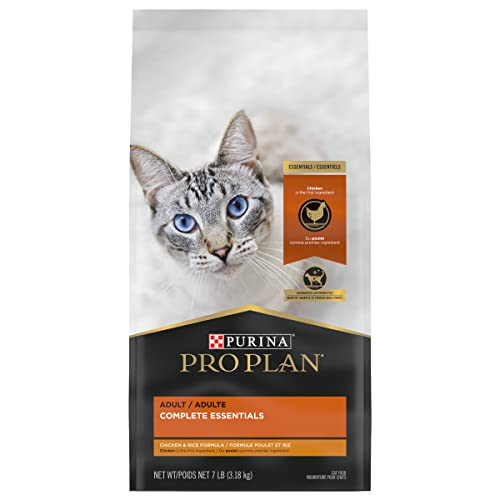 Book Cover Purina Pro Plan High Protein Cat Food With Probiotics for Cats, Chicken and Rice Formula - 7 lb. Bag