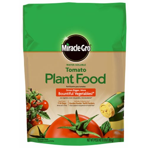 Book Cover Miracle-Gro Water Soluble Tomato Plant Food, 3-Pound (Tomato Fertilizer)