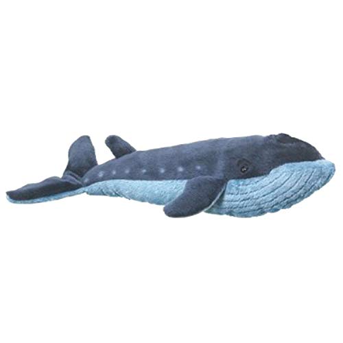 Book Cover Wildlife Artists Whale Stuffed Animal Plush Toy, Blue