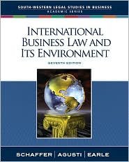 International Business Law and Its Environment 7th (seventh) edition Text Only