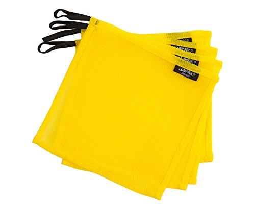 Book Cover Lunatec Odor-Free Dishcloths. The Perfect Scrubber, Dish Cloth, Sponge and scouring pad to Clean Your Dishes, pots & Pans, and Kitchen Gear. Ideal for Home, RV, Boat Galley and Camp site. (4, Lemon)