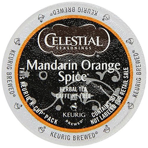 Book Cover Celestial Seasonings Mandarin Orange Spice Herbal Tea K-Cup 48 K-Cups for Keurig Brewers