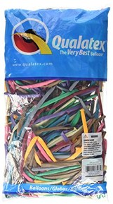 Qualatex 77565 Pro Pack - Entertainer Assortment Latex Balloons, 260Q, Multicolor, Pack of 250