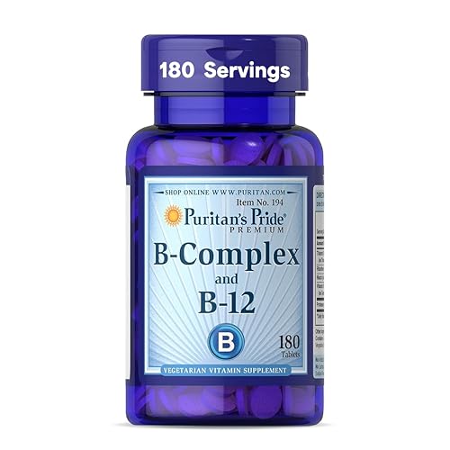 Puritan's Pride Vitamin B-Complex and Vitamin B-12, 180 Count