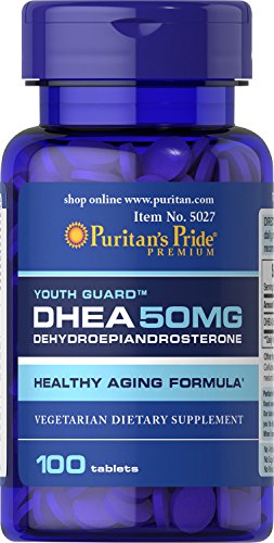 Book Cover Puritans Pride Dhea 50 Mg Tablets, 100 Count