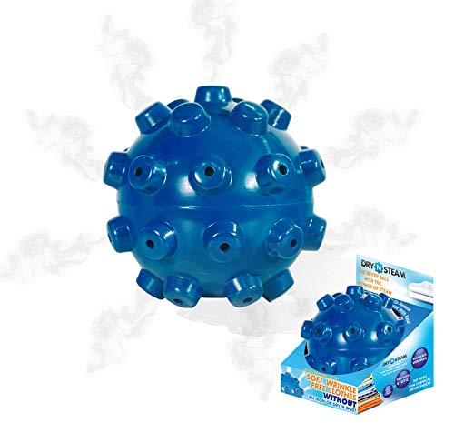 Book Cover DRY N STEAM- 1 Reusable, Natural, Dryer Ball with Steam- Releases Wrinkles & Reduces Static- Save Time & Energy