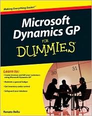 Microsoft Dynamics GP For Dummies Publisher: For Dummies