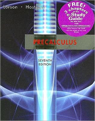 by Ron (Ron Larson) Larson,by Robert P. Hostetler Precalculus, Seventh Edition(text only)7th (Seventh) edition[Hardcover]2006
