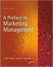 Preface to Marketing Management 12th (twelve) edition Text Only