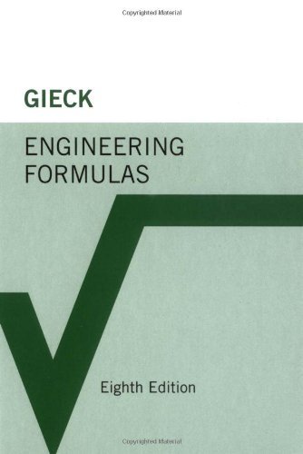 by Reiner Gieck,by Kurt Gieck Engineering Formulas (text only)8th (Eighth) edition[Hardcover]2006