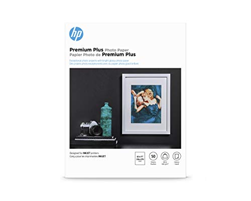 Book Cover HP Premium Plus Photo Paper | Glossy | 8.5x11 | 50 Sheets