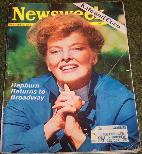 Newsweek Magazine November 10, 1969 Kate Hepburn on Broadway, Burger Court on School Integration, Chappaquiddick: A Private Inquest, Chicago: William Kunstler For The Defense, Al Fatah & Yasir Arafat, Vietnam War, Wall Street: The Bail-out Syndrome